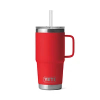 25oz Mug Straw Lid- Rescue Red