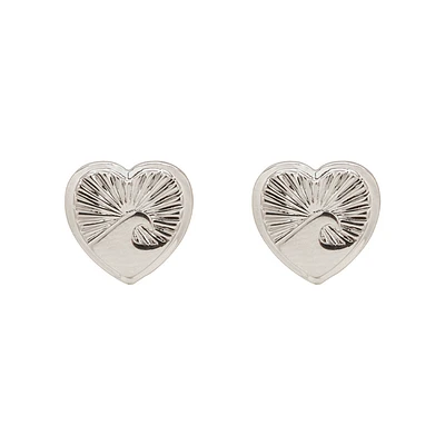 Love Tide Stud Earrings Silver