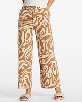 Free Fall Print Wide Leg