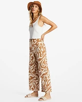 Free Fall Print Wide Leg