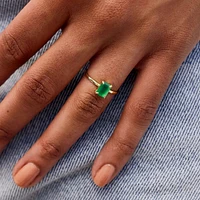 Emerald Statement Ring