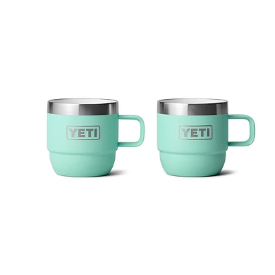 6oz Stackable Mugs 2pk Seafoam