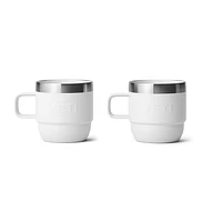 6oz Stackable Mugs (2pk) White