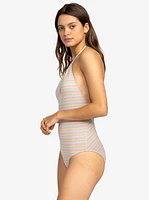 Wavy Stripe One-Piece Swimsuit