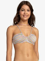 Wavy Stripe Fashion Bikini Top