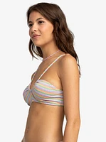 Wavy Stripe Fashion Bikini Top