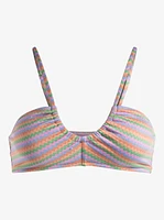 Wavy Stripe Fashion Bikini Top