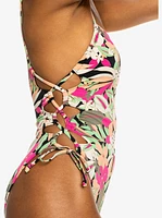 Print Beach Cllss Lace Up Opc