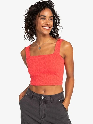 Hibiscus Roja- Fitted Crop Top