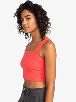 Hibiscus Roja- Fitted Crop Top