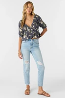 Crisella Floral Blouson Top