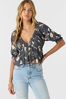 Crisella Floral Blouson Top