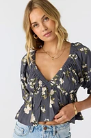 Crisella Floral Blouson Top