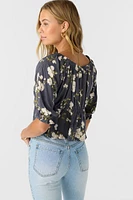 Crisella Floral Blouson Top