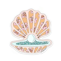 3.5" Seashell With Pearl Vinyl