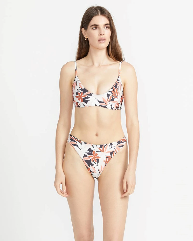 Check Mate Crop Bikini Top