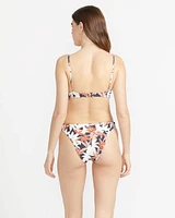 Check Mate Crop Bikini Top