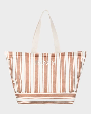 Womens Strippy Beach Tote Bag