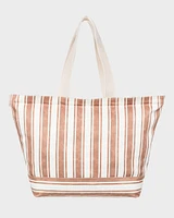 Womens Strippy Beach Tote Bag