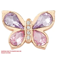 Gold Butterfly Gem Jibbitz
