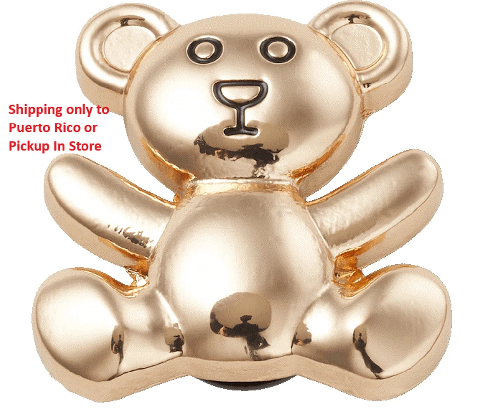 Gold Teddy Bear Jibbitz