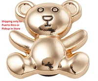 Gold Teddy Bear Jibbitz