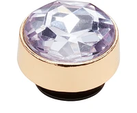 Lavender Circle Gem Jibbitz