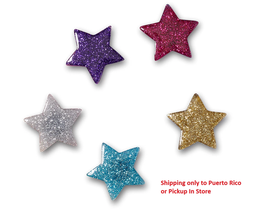 Iconn Glitter Star 5Pk Jibbitz