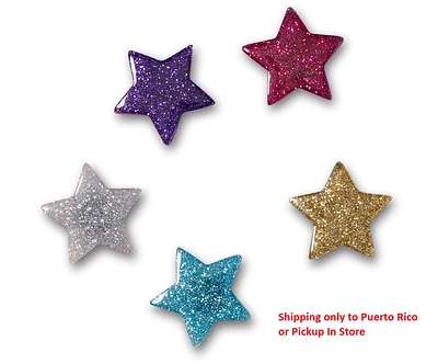 Iconn Glitter Star 5Pk Jibbitz