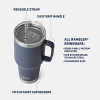Rambler 35oz Straw Mug- Capta
