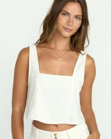 Open Skies Woven Tank