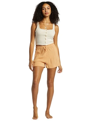 Sunset Elastic Waist Shorts