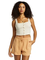 Sunset Elastic Waist Shorts