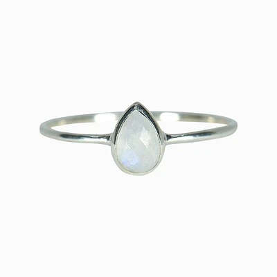 Teardrop Moonstone Ring