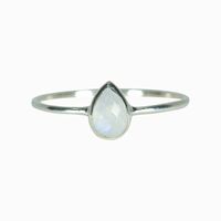 Teardrop Moonstone Ring