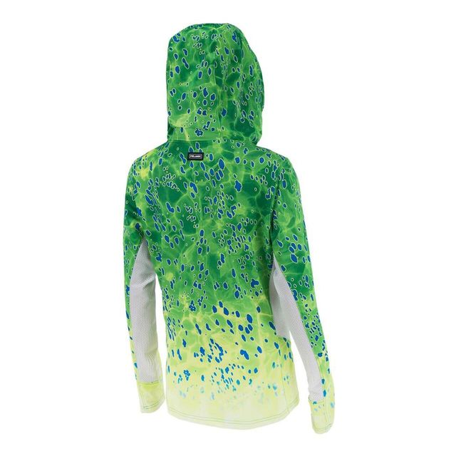 Реглан Pelagic Exo-Tech Hooded Fishing Shirt XXL Green Dorado