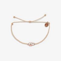 Lock Charm Rose Gold Bracelet