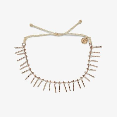 Fringe Bead Rose Gold Anklet