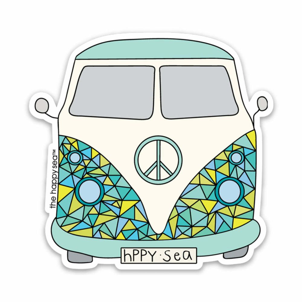 3" Peace Van Vinyl Sticker