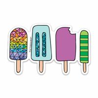 3" Set Of 4 Popsiclces Sticker