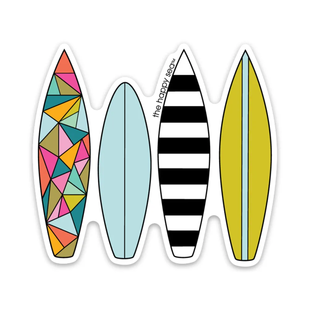 3" Surfboards Vinyl Sticker