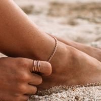 Twisted Rope Chain Anklet