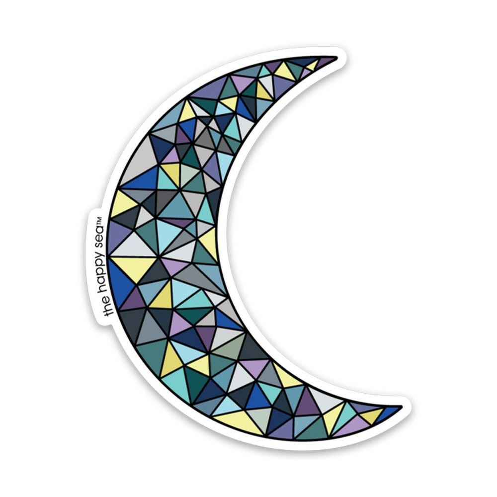 3" Moon Vinyl Sticker