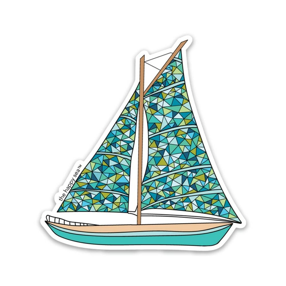 3" Sailboat Vinyl Sticker