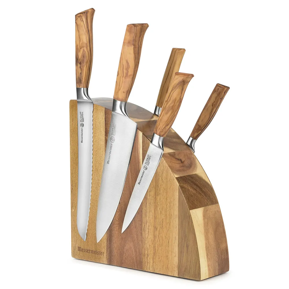 Messermeister Oliva Elite Magnet Knife Block Set 6Pc (E/6000-6M)