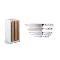 Wusthof Classic White Designer Block 6Pc Santoku (1090270501)