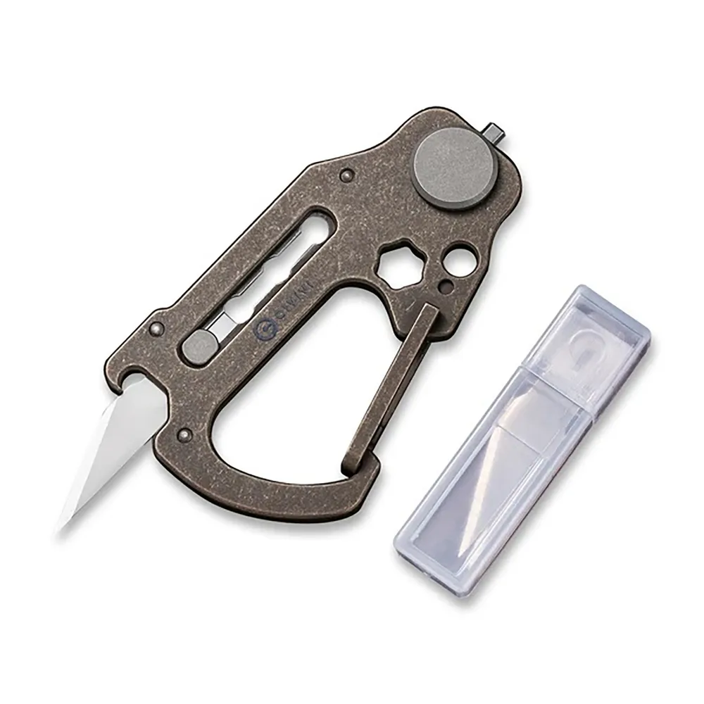 CIVIVI Polymorph Bronze Titanium Carabiner Keychain Multi-Tool (C20045-2)