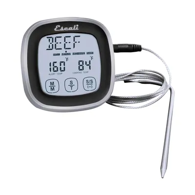 Escali Touch Screen Thermometer and Timer Black (DHR1-B;DHR2-B)