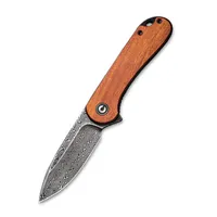 CIVIVI Elementum Cuibourtia Wood Damascus Clad (C907DS-2)