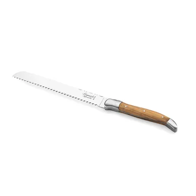 Laguiole Style de Vie Luxury 8"  Bread Knife Olive Wood (BroodOlijfLag)